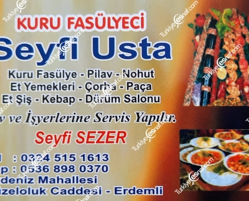 KURUFASULYECI SEYFI USTA 1