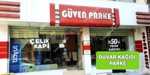 GUVEN PARKE DUVAR KAGIDI CELIK KAPI