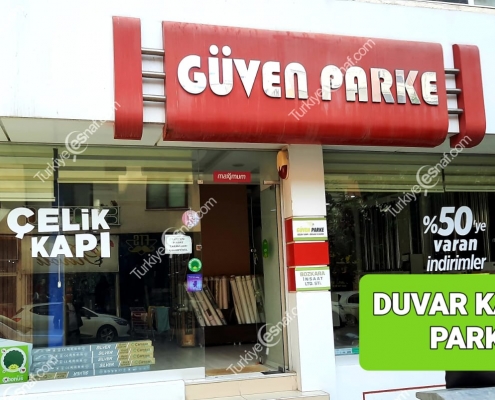 GUVEN PARKE DUVAR KAGIDI CELIK KAPI