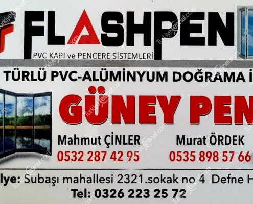 FLASHPEN GUNEY PVC KAPI PENCERE SISTEMLERI