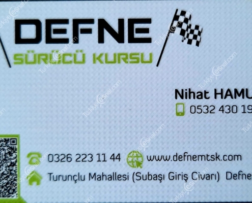 HATAY DEFNE SURUCU KURSU 2