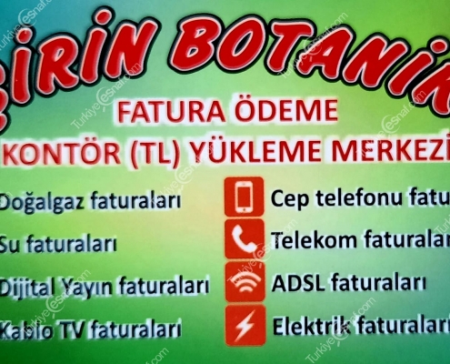 SIRIN BOTANIK ZIRAI ILAC FATURA ODEME 1