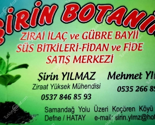 SIRIN BOTANIK ZIRAI ILAC FATURA ODEME 2