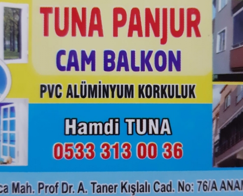 TUNA PANJUR PVC ALUMINYUM KORKULUK kapak